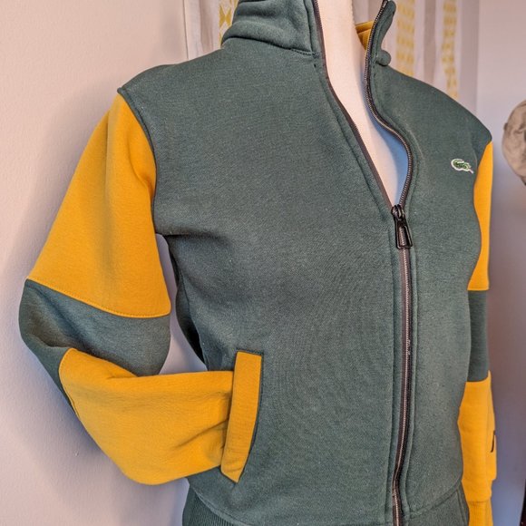 XS vintage Lacoste zip-up sweater with brand detailing - Picture 3 of 4